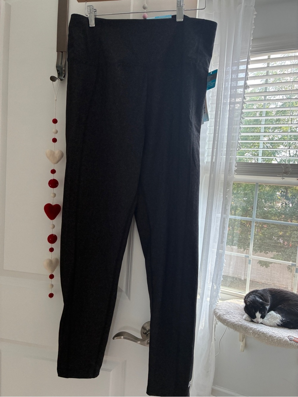 NWT Marika Jordan Tummy Control Leggings Heather Black XL 27"